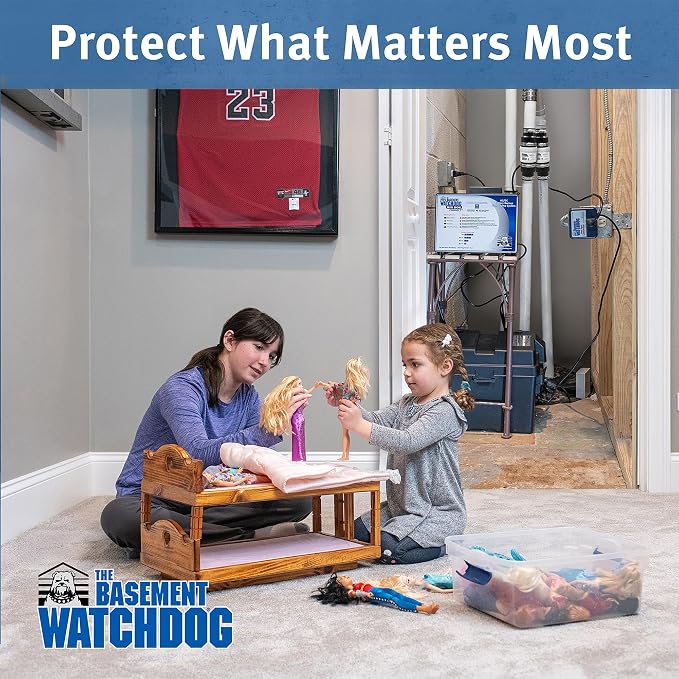 The Basement Watchdog ¾ HP Submersible Sump Pump w/Copper-Wound PSC Motor - 5,300 GPH - Caged Microreed Dual Float Switch (BWT075)