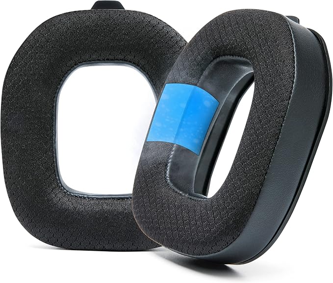 WC Freeze A40- Hybrid Fabric Cooling Gel Replacement Earpads for Astro A40 TR Only, Made by Wicked Cushions, Improved Durability, Thickness and Sound Isolation | Black