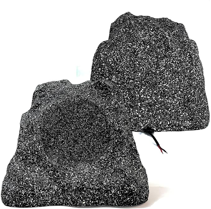STUDIOFINIX Outdoor Rock Speakers Waterproof, 400 Watt 6.5 Inch Superior Timbre IPX7 Weatherproof,Design for Garden,Patio,Pool,Deck,BBQ (Pair)
