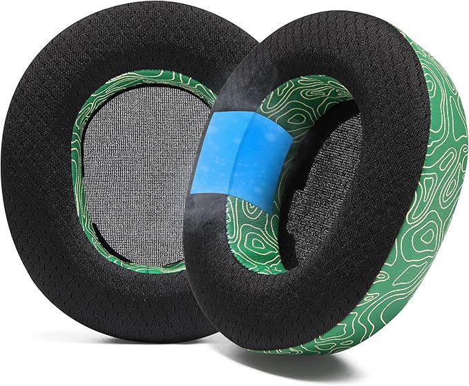 WC Freeze Nova Pro Wireless - Cooling Gel Earpads for Arctis Nova Pro Wireless, Nova Elite & Nova Pro Omni (Doesn’t Fit Other Models), by Wicked Cushions, Extra Thick & Comfortable | Emerald Tide