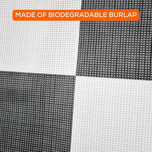 Sky High Bull's-Eye (24"x24") Degradable Drone Ground Control Point GCP with 30 Staples (Black/White Checkerboard) | Aerial Targets for Drone Mapping & Surveying | Compatible with DroneDeploy & Pix4D