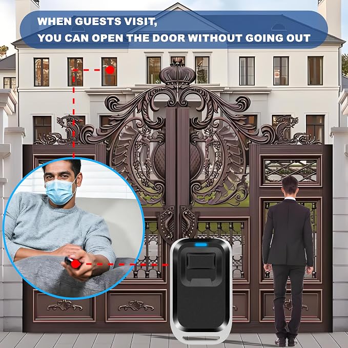 UHPPOTE 2.4GHz WiFi Wireless RF Remote Control Door Access Control System | Tuya App Access for Electric Strike Lock, Magnetic Lock
