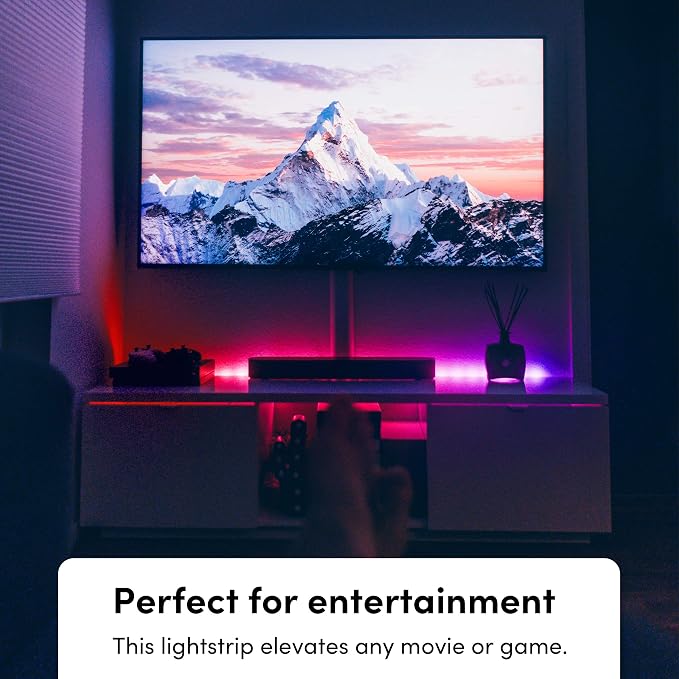 LIFX Lightstrip Bundle with 80" Color Smart LED Lightstrip and Two 1100 Lumen Smart Light Bulbs on E26 Base, 3 Piece Set