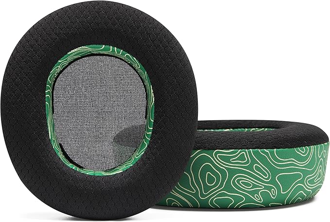 WC Freeze Nova Pro Wireless - Cooling Gel Earpads for Arctis Nova Pro Wireless, Nova Elite & Nova Pro Omni (Doesn’t Fit Other Models), by Wicked Cushions, Extra Thick & Comfortable | Emerald Tide