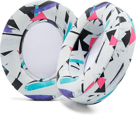 WC Wicked Cushions Replacement Ear Pads for Beats Studio 2 & 3 (B0501, B0500) Wired & Wireless | Does NOT Fit Beats Solo | Softer PU Leather, Enhanced Foam & Stronger Adhesive | 90's White