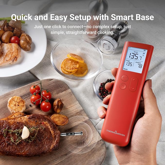 ThermoMaven Wireless Meat Thermometer Bundle with Instant Read Meat Thermometer