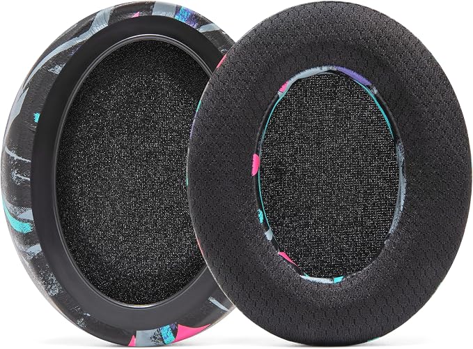 WC Freeze HD6XX - Cooling Gel Earpads for Sennheiser HD6XX, HD58X, HD600, HD650, HD660S, HD660S2, HD580, HD565 & More, Made by Wicked Cushions | Extra Comfortable and Cool | 90's Black