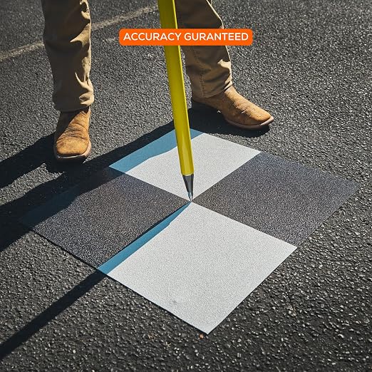 Sky High Bull's-Eye 24"x24" Drone Ground Control Point GCP with Adhesive Backing for Roadways & Pavement - Black/White Aerial Target for Mapping/Surveying (6 Pack) | Pix4D & DroneDeploy Compatible