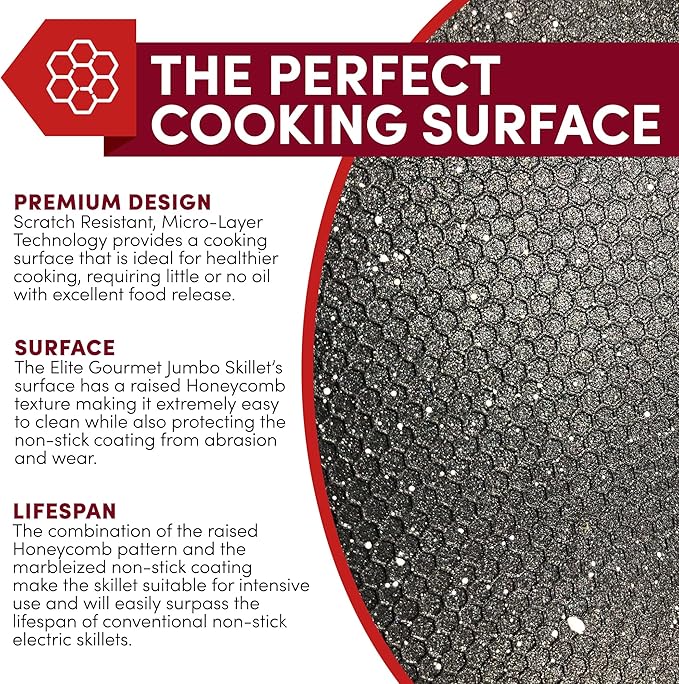 Elite Gourmet EG6201 Extra Deep 12"x12"x3.2" (7.5Qt.) Scratch Resistant Dishwasher & ESB-301BF# Countertop Single Cast Iron Burner, 1000 Watts Electric Hot Plate, Temperature Controls