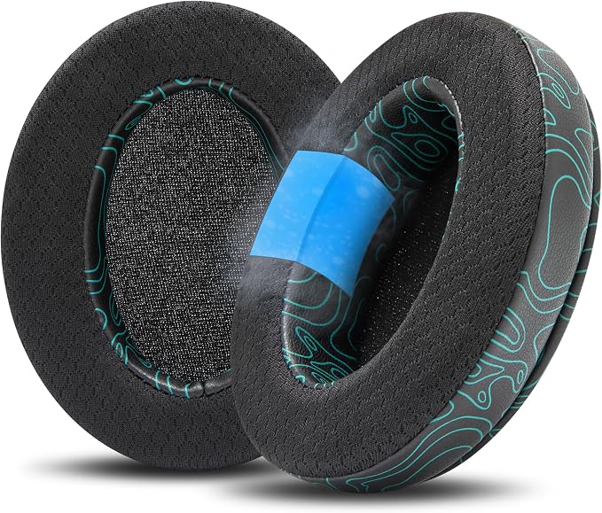 WC Freeze for Arctis Nova - Hybrid Fabric Cooling Gel Replacement Earpads for Arctis Nova Pro Wired, Nova 7, 5, 4, 3, 1 - Made by Wicked Cushions (Does Not Fit Nova Pro Wireless) | Midnight FrankP