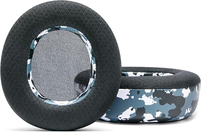 WC Freeze Nova Pro Wireless - Cooling Gel Earpads for Arctis Nova Pro Wireless, Nova Elite & Nova Pro Omni (Doesn’t Fit Other Models), by Wicked Cushions, Extra Thick & Comfortable | Snow Camo