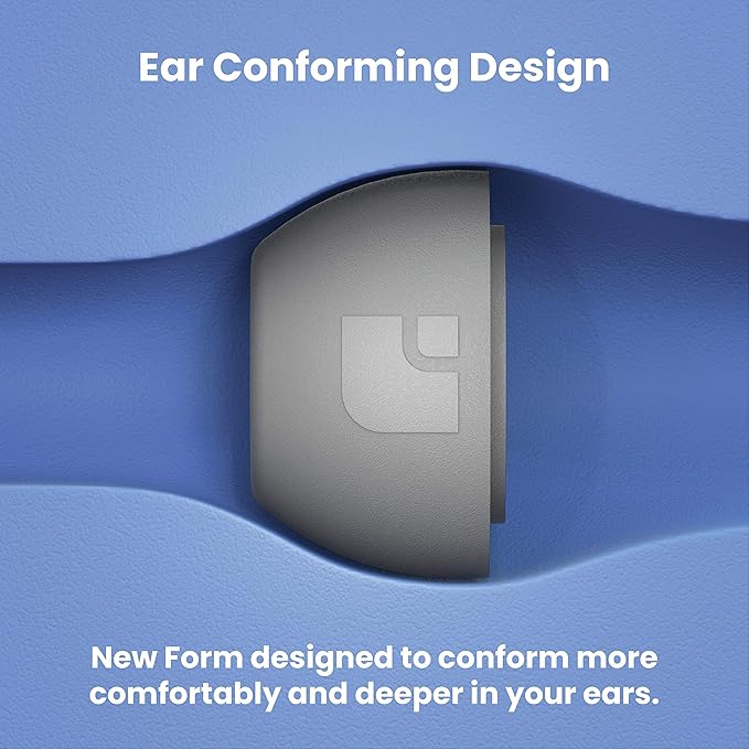 Foam Masters Ultra-Premium Memory Foam Ear Tips for AirPods Pro 3rd Gen (2025) | 3 Pairs | New Ver. | Secure Fit | Super Comfort | Better Noise Cancel | Replacement Buds (Small, Gray)