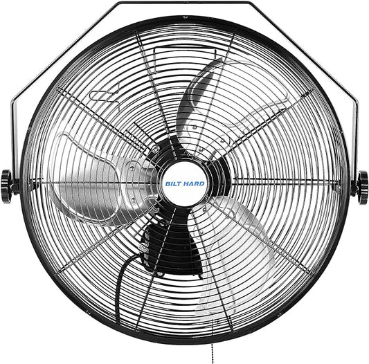 BILT HARD 5400 CFM 20 in. Outdoor Wall Mount Fan, 3-Speed Waterproof Wall Fan Industrial Grade High Velocity Outdoor Fans for Patio, Commercial, Garage, and Gazebo Use- UL Listed
