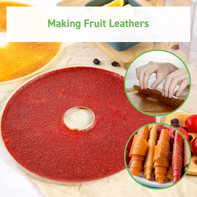 Cosori Food Dehydrator Accessories, Fruit Leather Roll Sheets for 5 Tray CFD-N051-W Only, BPA-Free, CFD-FR051-WUS, 2 Pack