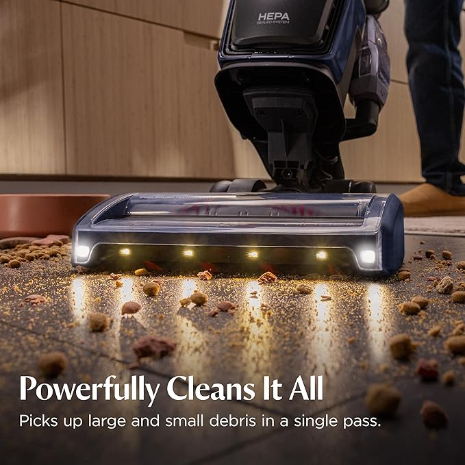 Bissell Pet Hair Eraser DualBrush Upright Vacuum with Two Brush Rolls, DualBrush Self-Cleaning Technology, HEPA Sealed Allergen System, Bright FurFinder Headlights, Lift-Off Pod, 42946