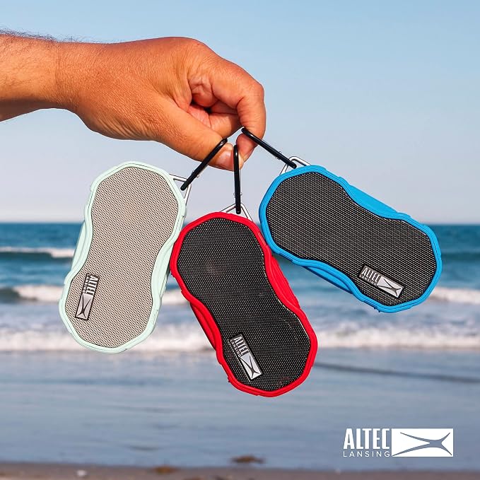 Altec Lansing Baby Boom XL - Waterproof Bluetooth Speaker, Wireless & Portable Speaker for Travel & Outdoor Use, Deep Bass & Loud Sound, 2 Pack, Mint