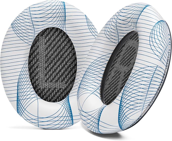 WC Wicked Cushions Upgraded Replacement Ear Pads for Bose QC35 & QC35ii (QuietComfort 35) Headphones & More - Softer Leather, Luxurious Memory Foam, Added Thickness, Extra Durability | Ivory Tide