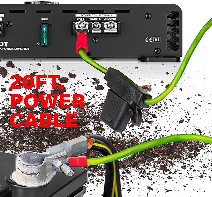 BOSS Audio Systems BP8K 8 Gauge Car Amplifier Installation Wiring Kit - A Car Amp Wire Kit Helps You Make Connections and Brings Power to Your Radio, Subwoofers and Speakers