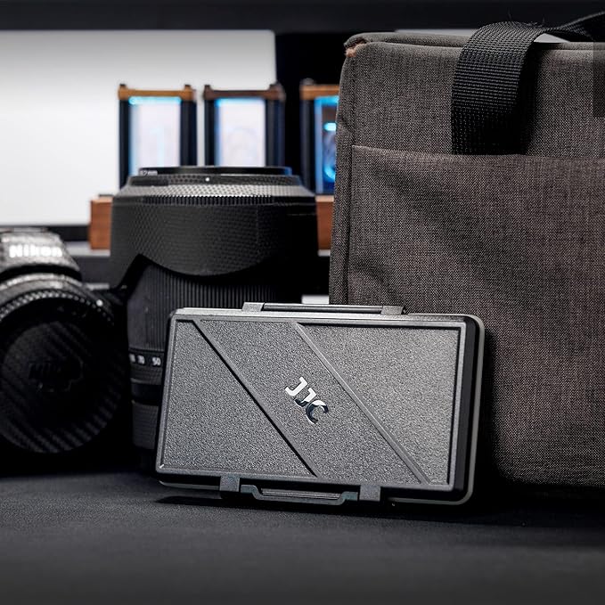 XQD Cfexpress Type B Card Holder,Water-Resistant 6 Card Case Storage Organizer for Nikon Z8 Z9 Z6III Z6II Z7II Z6 Z7 D4 D850 D5 D500 D6 Fuji XH2 XH2S GFX 100II Panasonic S1 S1R GH7 GH6 DJI Ronin 4D