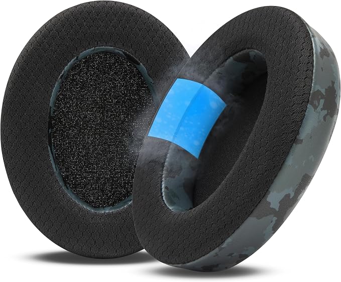 WC Freeze HD6XX - Cooling Gel Earpads for Sennheiser HD6XX, HD58X, HD600, HD650, HD660S, HD660S2, HD580, HD565 & More, Made by Wicked Cushions | Extra Comfortable and Cool | Black Camo