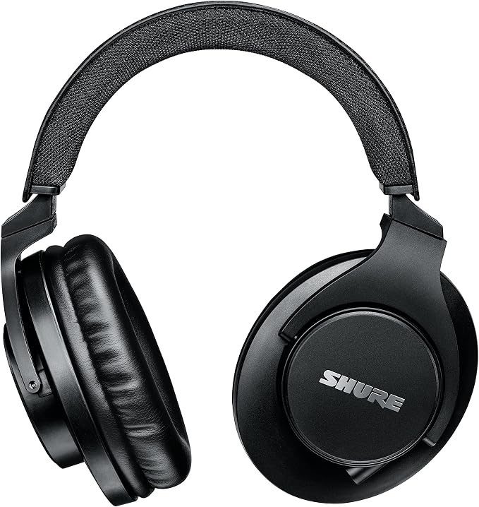 Shure SRH440A Over-Ear Wired Studio Headphones – Professional Monitoring & Recording Earphones with Accurate Frequency Response, Adjustable Collapsible Design, Black (Pack of 6)