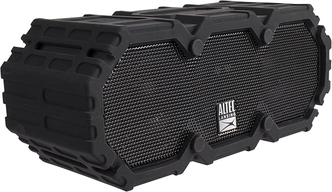 Altec Lansing LifeJacket - Waterproof Bluetooth Speaker, Wireless & Portable Speaker for Travel & Outdoor Use, 30 Hour Playtime & 50 Foot Range, Black