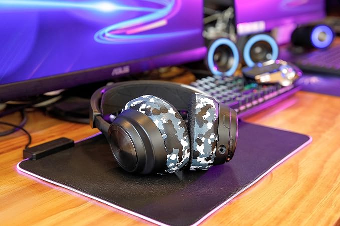 WC Freeze Nova Pro Wireless - Cooling Gel Earpads for Arctis Nova Pro Wireless, Nova Elite & Nova Pro Omni (Doesn’t Fit Other Models), by Wicked Cushions, Extra Thick & Comfortable | Snow Camo