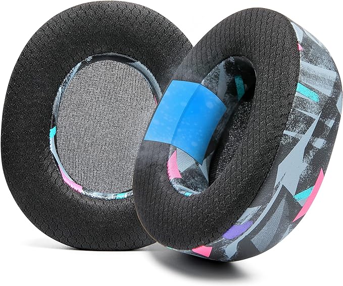 WC Freeze Nova Pro Wireless - Cooling Gel Earpads for Arctis Nova Pro Wireless, Nova Elite & Nova Pro Omni (Doesn’t Fit Other Models), by Wicked Cushions, Extra Thick & Comfortable | 90's Black