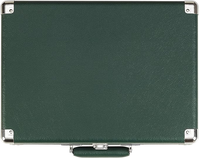 Crosley CR8005F-EM Cruiser Plus Vintage 3-Speed Bluetooth in/Out Suitcase Vinyl Record Player Turntable, Dark Emerald