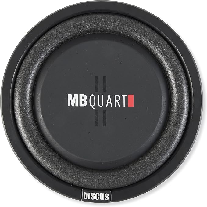 MB Quart DS1-304 Discus Shallow Mount Subwoofer (Black) – 12 Inch Subwoofer, 600 Watt, Car Audio, 2 Inch Voice Coils, UV Rubber Surround, Best in Sealed Enclosures