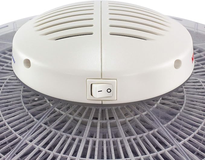 NESCO FD-37 Food Dehydrator, For Snacks, Fruit, Beef Jerky,White/Clear, 4 Trays