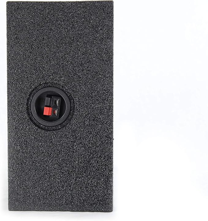 QPower Single 12-Inch Downfire or Behind-Seat Speaker Box, Features 0.75 Cubic Feet of Airspace, Compatible with Most GMC, Chevrolet, and Ford Trucks