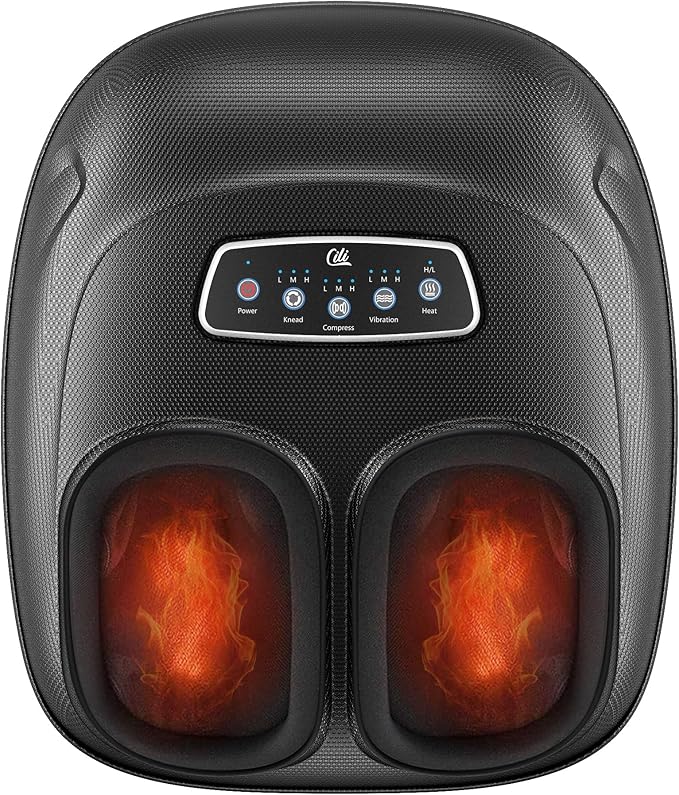 CILI Foot Massager with Heat, Shiatsu Foot Massager for Neuropathy & Plantar Fasciitis Relief, Fathers Day Dad Gifts,Heated Feet Massager with Deep Kneading,Compression,Vibration,FSA Eligible HSA