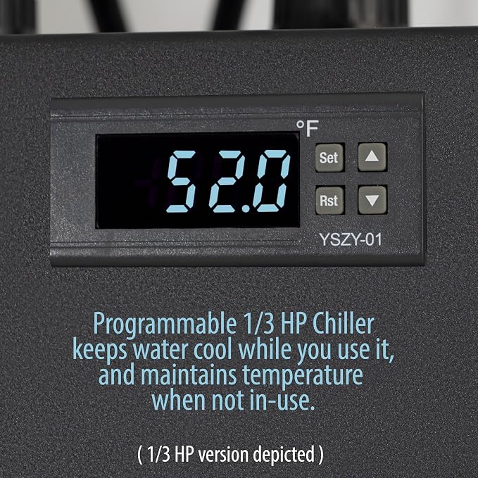 Polar Revive Chiller 2.0 for Ice Bath and Cold Plunges Including All Hoses and Pumps. 1/3 HP, 2/3 HP, 1 HP Models