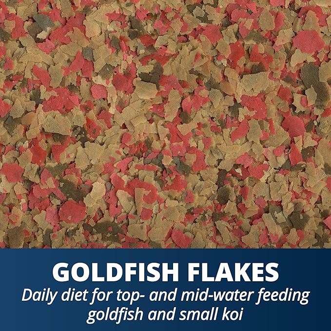 Tetra Goldfish Flakes, Nutritionally Balanced Diet for Aquarium Fish, Vitamin C Enriched Flakes, 2.2 lbs