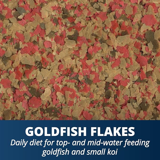 Tetra Goldfish Flakes, Nutritionally Balanced Diet For Aquarium Fish, Vitamin C Enriched Flakes, 2.2 oz
