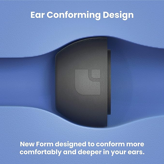 Foam Masters Ultra-Premium Memory Foam Ear Tips for AirPods Pro 1st & 2nd Gen | 3 Pairs | New Ver. | Secure Fit | Super Comfort | Better Noise Cancel | Replacement Buds (Medium, Black)