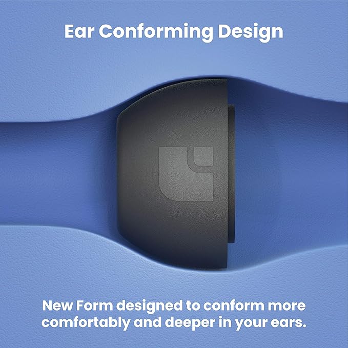 Foam Masters Ultra-Premium Memory Foam Ear Tips for AirPods Pro 3rd Gen (2025) | 3 Pairs | New Ver. | Secure Fit | Super Comfort | Better Noise Cancel | Replacement Buds (Medium, Black)