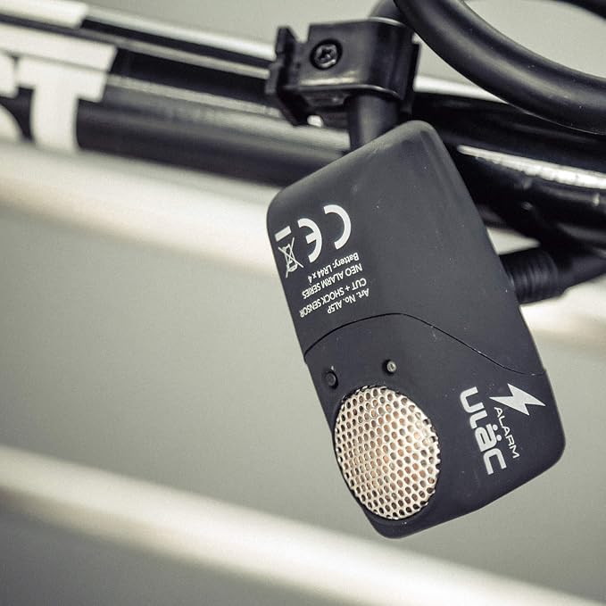 ULAC THE BEE 110dB Alarm Cable Lock, 12mm x 120cm (0.5in x 47in) Braided Steel Cable for Bike, Bicycle, Motorcycle,Scooter