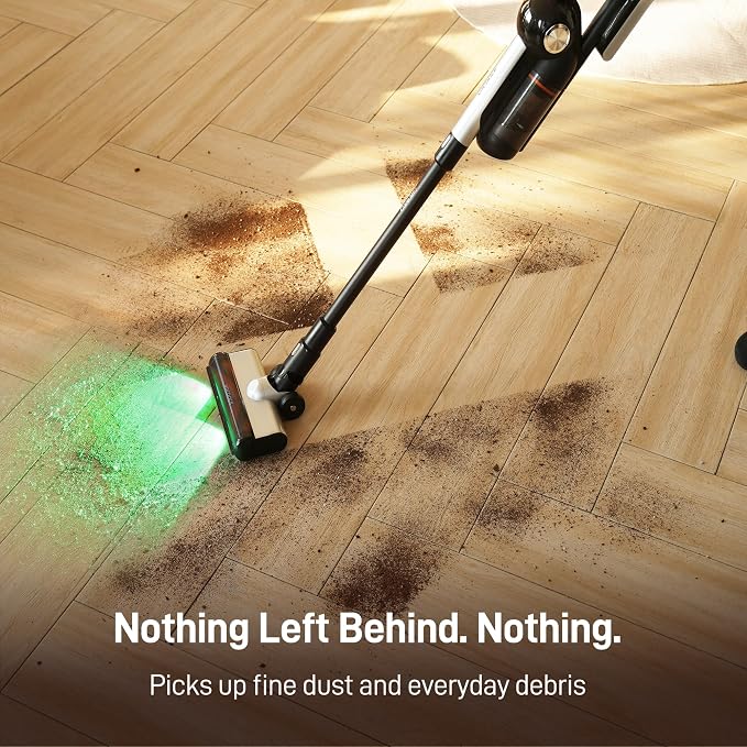 CoreJet 5 Self-Emptying Stick Vacuum, Cordless Vacuum Cleaner with All-in-One Charging Dock, 450W Motor, Dust Detection Light, HEPA Filtration for Hard Floors, Rugs & Everyday Cleaning