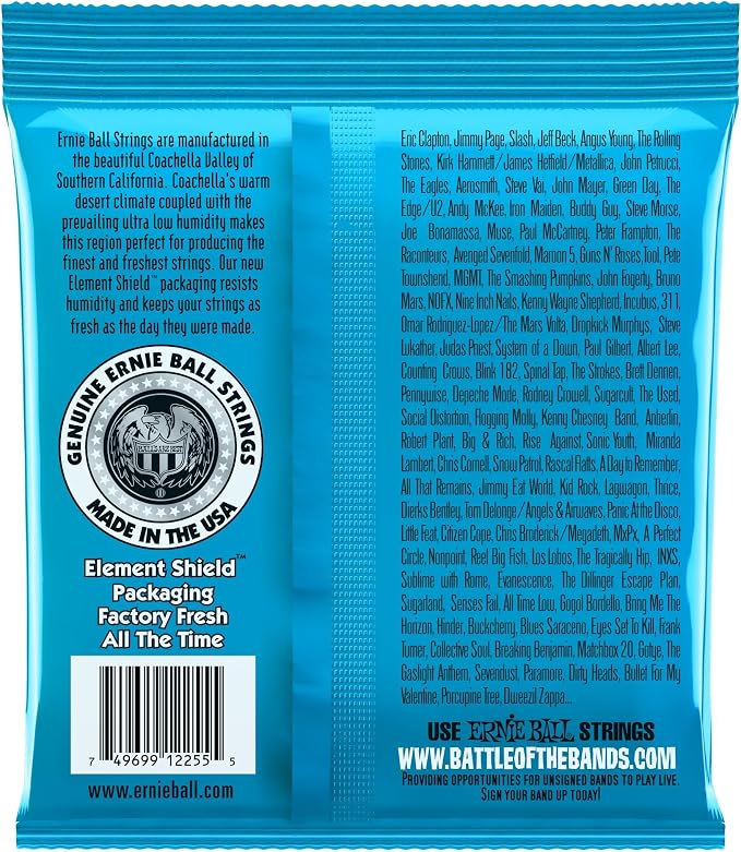 Ernie Ball Extra Slinky Classic Pure Nickel Electric Guitar Strings, 8-38 Gauge (P02255) (Pack of 2)