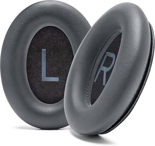 WC PadZ QC45 - Earpads for Bose QuietComfort 45 / QuietComfort Se/QuietComfort Wireless, Made by Wicked Cushions | Extra Thick Cushion | Premium Durable Stitching | Eclipse Grey