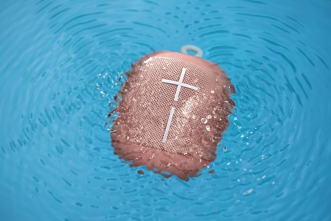 Ultimate Ears WONDERBOOM Waterproof Super Portable Bluetooth Speaker - IPX7 Waterproof - 10-hour Battery Life - Cashmere Pink (Renewed)
