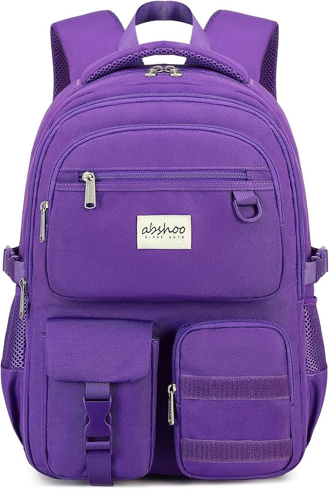abshoo Large Heavy Duty Backpack For School College Bookbag Casual Multi Pocket Travel Backpacks
