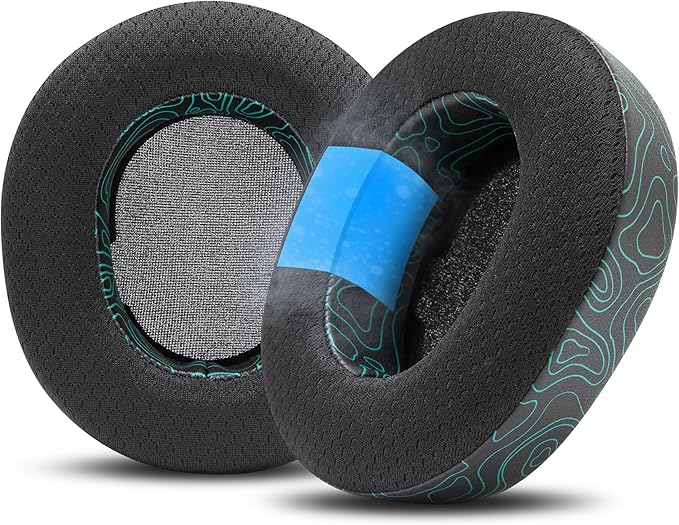 WC Freeze Nova Pro Wireless - Cooling Gel Earpads for Arctis Nova Pro Wireless, Nova Elite & Nova Pro Omni (Doesn’t Fit Other Models), by Wicked Cushions, Extra Thick & Comfortable | Midnight FrankP