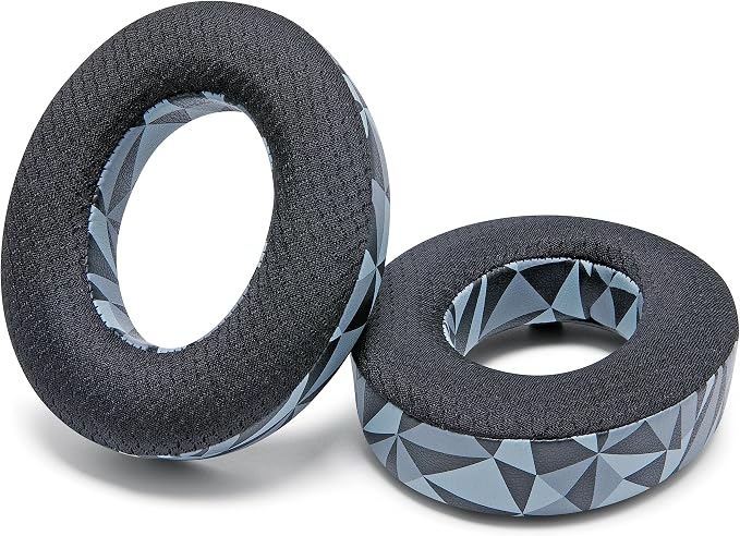 WC Freeze NC700 - Cooling Gel Ear Pads for Bose Noise Canceling 700 Headphones | Breathable Sports Fabric, Cooling Gel, Extra Thick & Cooler for Longer | Geo Grey