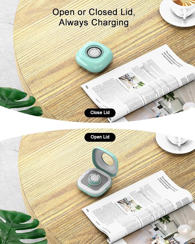 Portable Charging Case Compatible with Oura Ring 4 Charger, Fits All-Sized Ring Gen 4, Up to 10 Ring Charges,Green (Official Charger NOT Included)