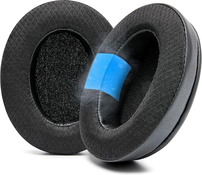 WC Freeze for Arctis Nova - Hybrid Fabric Cooling Gel Replacement Earpads for Arctis Nova Pro Wired, Nova 7, 5, 4, 3, 1 - Made by Wicked Cushions (Does Not Fit Nova Pro Wireless) | Black