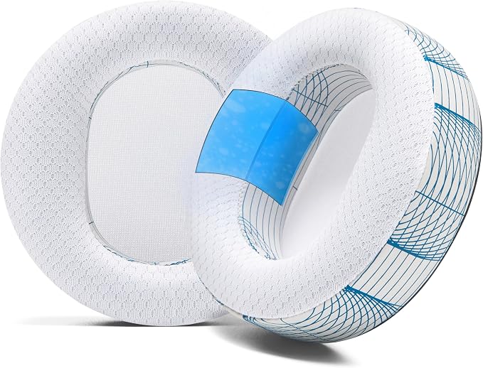 WC Freeze Maxwell - Cooling Gel Replacement Earpads for Audeze Maxwell Headphones by Wicked Cushions - Elevate Comfort, Durability, Thickness & Sound Isolation for Epic Gaming Sessions | Ivory Tide