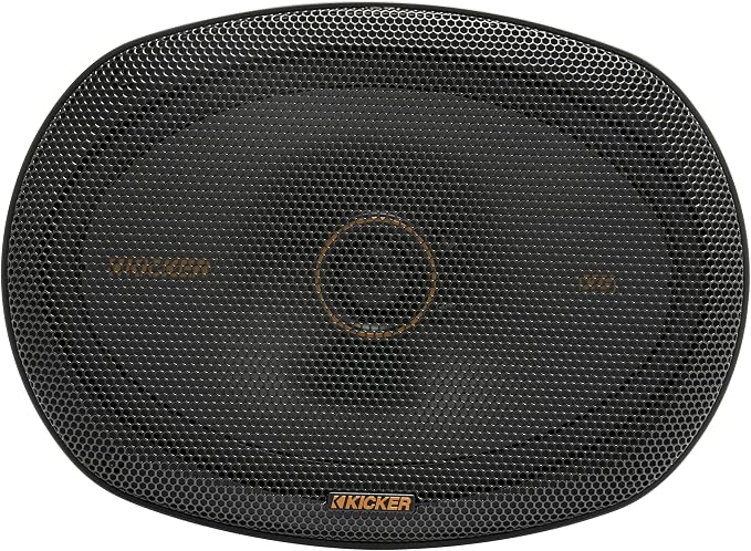 KICKER 51KSC6904 KS-Series 6x9 Coaxial Speakers with 1" tweeters, 4-Ohm, Pair